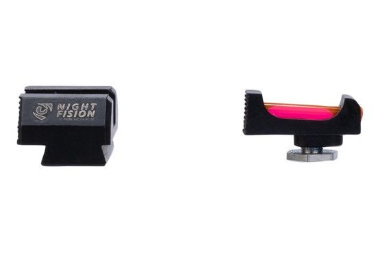 Fiber optic sight set for Glock handguns.